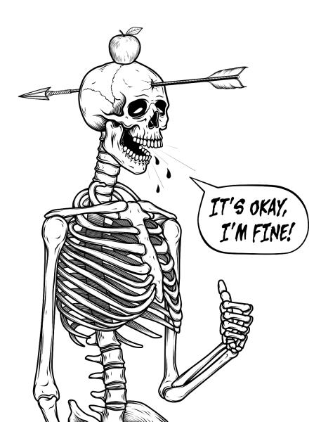 Скелет плакат