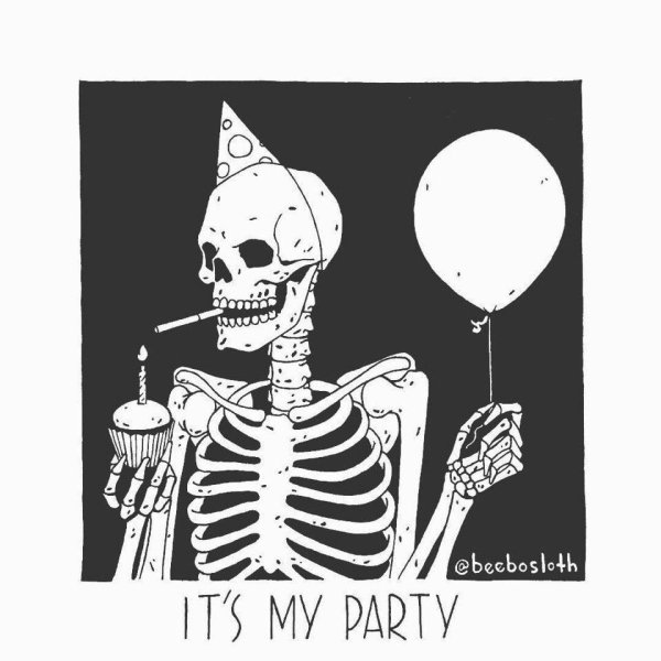 Скелет черно белый