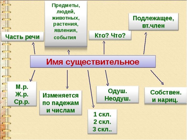 Что такое существительное?