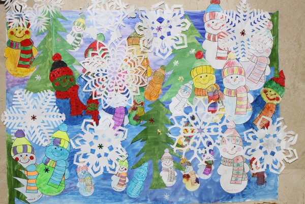 Коллективный плакат на новый год