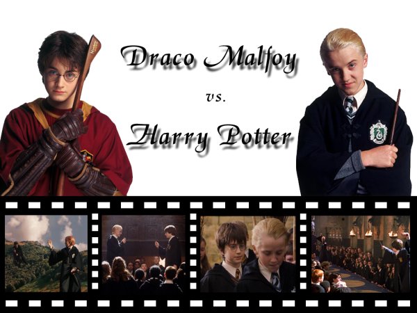 Драко Малфой и Гарри Поттер обои
