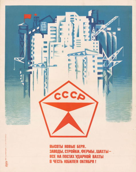 Советские плакаты завод