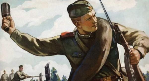 Ленинградские плакаты боевой карандаш