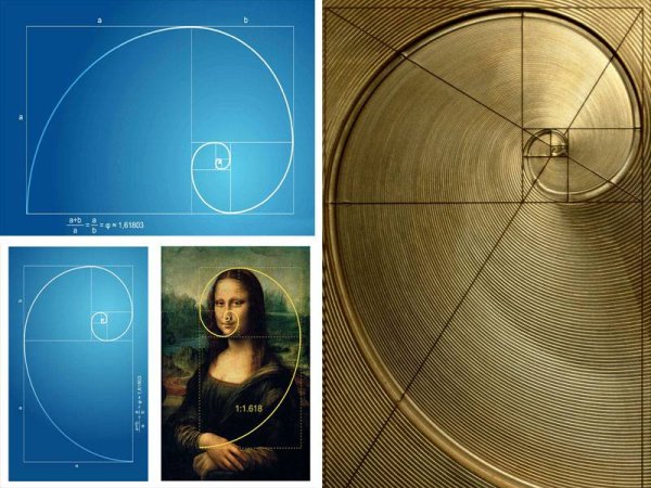 Мона Лиза золотой прямоугольник