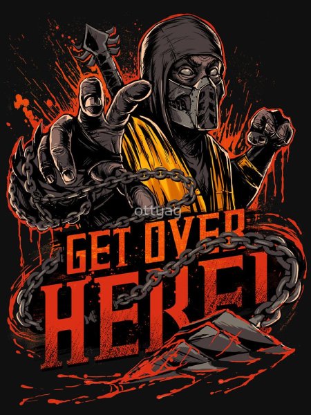 Mortal Kombat Scorpion get over here