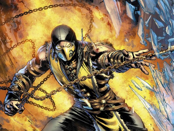 Скорпион мортал комбат 10 арт