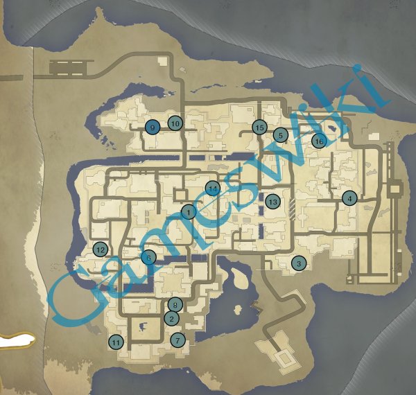 Dying Light карта чертежей