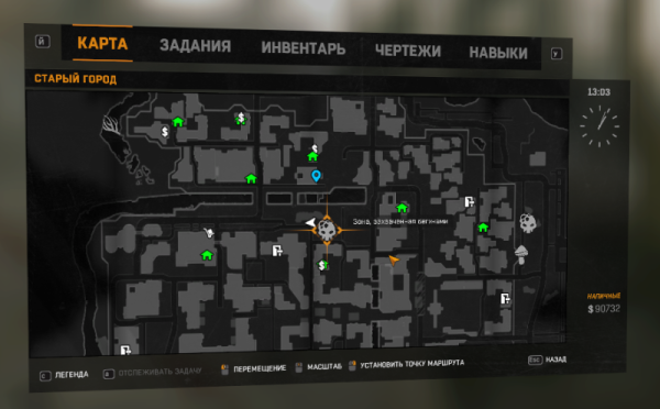 Dying Light карта испытаний