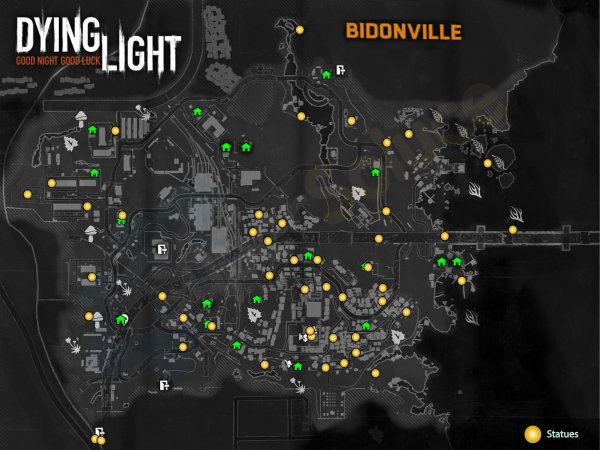 Dying Light карта старого города