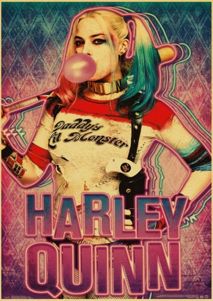 Отряд самоубийц Постер с Харли