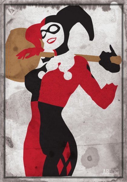 Харли Квинн арт Постер