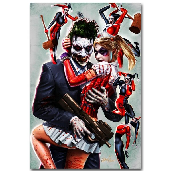 Плакат Харли Квинн и Джокер