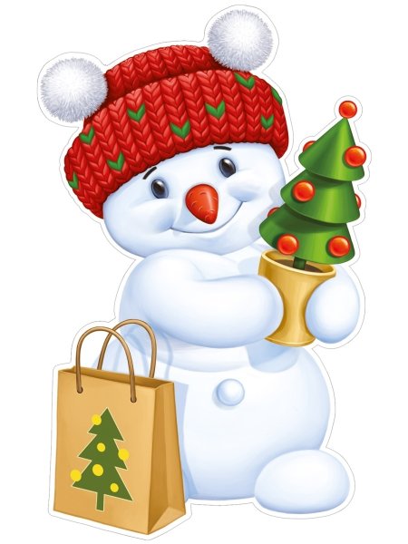 Новогодний Снеговик