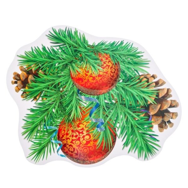 Высечки новогодние веточки