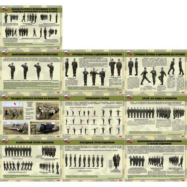 Плакат «строевая подготовка»