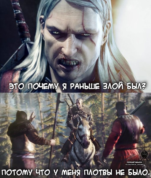 Ведьмак 3 мемы про Геральта