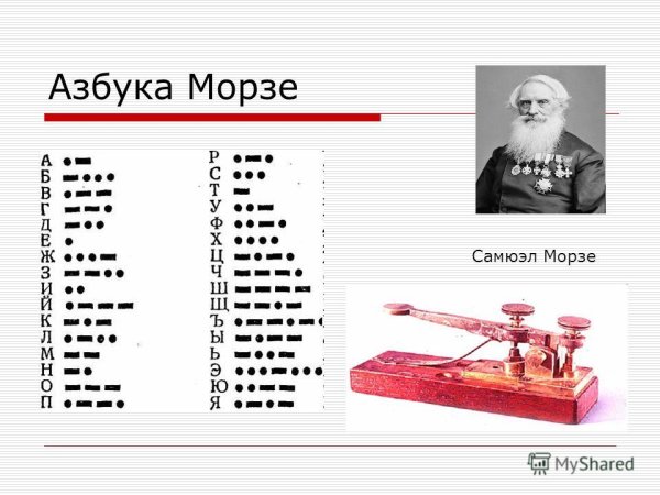 Азбука Морзе алфавит на русском