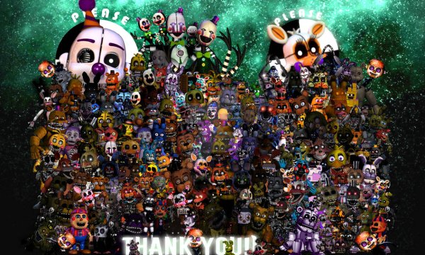 Постер ФНАФ спасибо