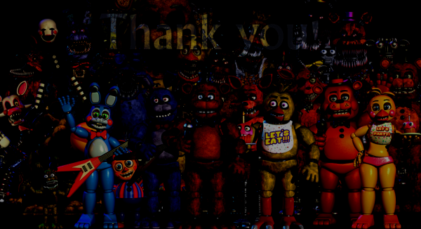 Плакат ФНАФ thank you