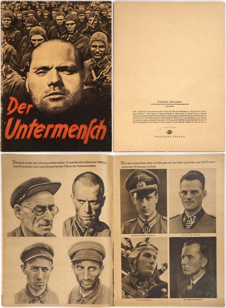 Брошюра унтерменш der Untermensch