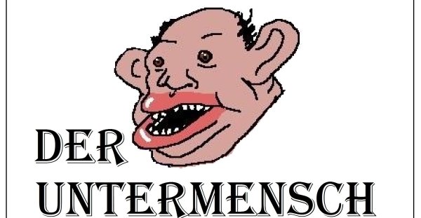 Плакат СС недочеловеки