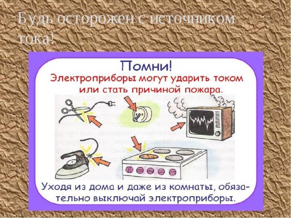 Правила пользованияэектроприборами