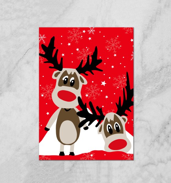 Плакат с оленем