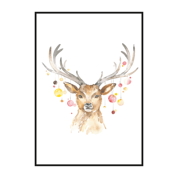 Рождественские олени Постер
