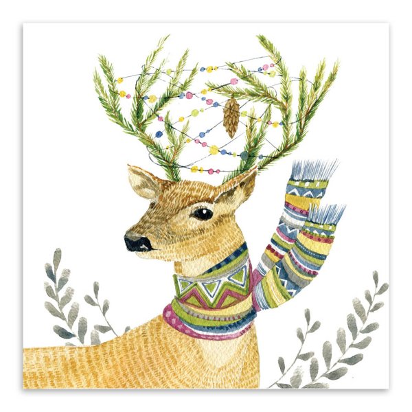 Новогодние постеры в скандинавском стиле