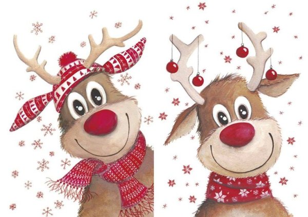 Новогодние олени картинки