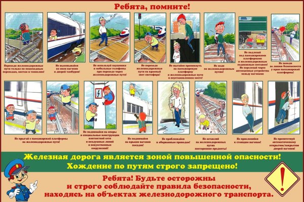 Памятка для родителей железная дорога зона повышенной опасности