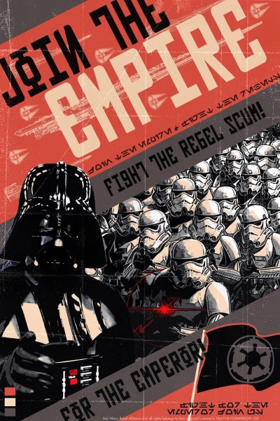 Агитационные плакаты Галактической империи