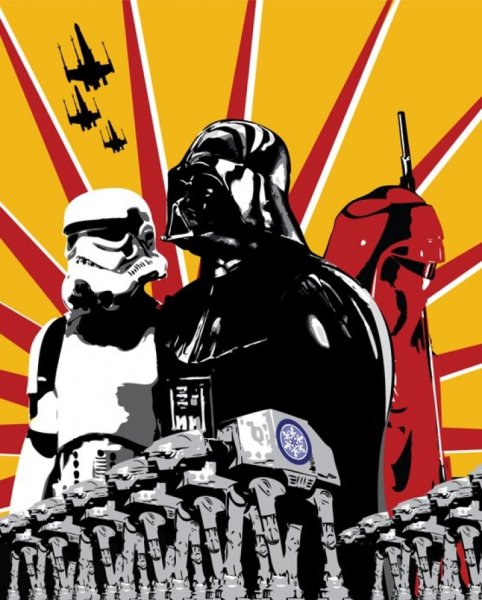 Плакат propaganda Star Wars Empire