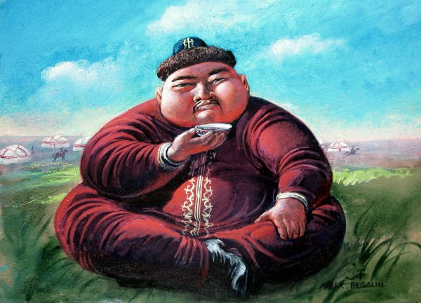 Истощенный конь карикатура