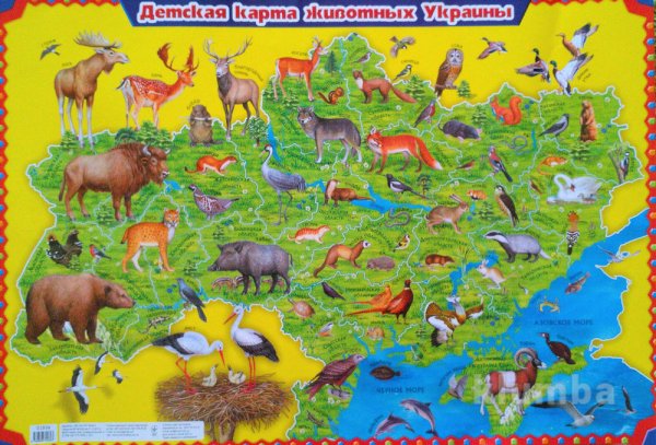 Карта животных России