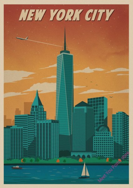 Тревел постеры New York