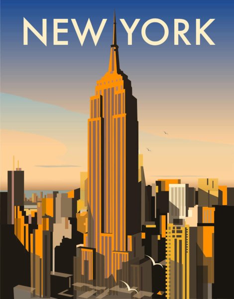 New York Travel poster