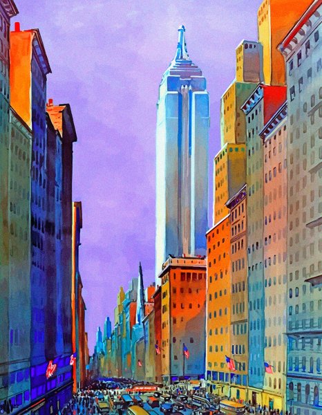 Винтажный Постер New York