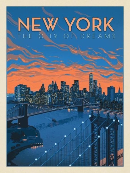 Тревел постеры New York