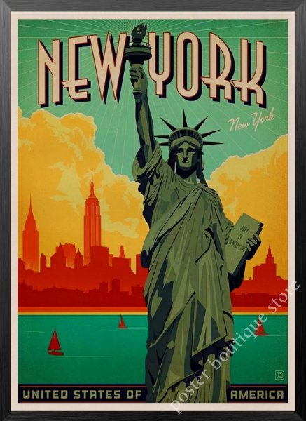 Ар деко Нью Йорк постеры