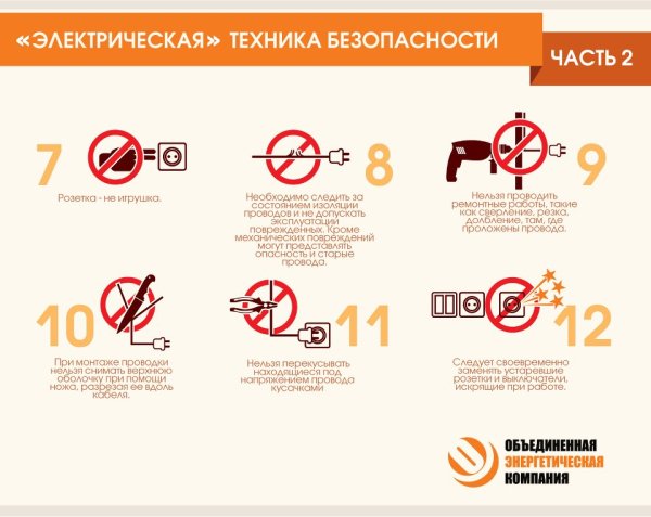 Правила обращения с электроприборами для детей