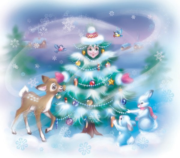 Рисунок на новогоднюю тематику