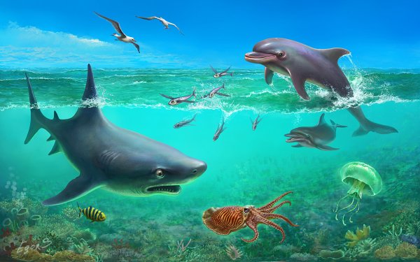 Оформление класса подводный мир