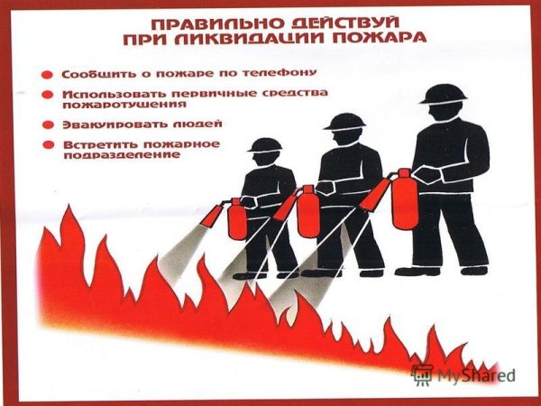 Действия при пожаре на предприятии