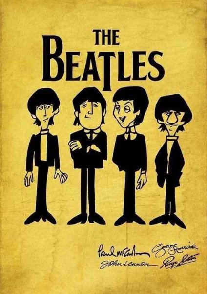 The Beatles постеры старые