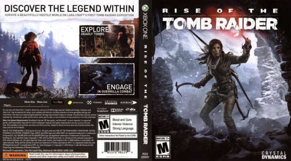 Tomb Raider Xbox обложка