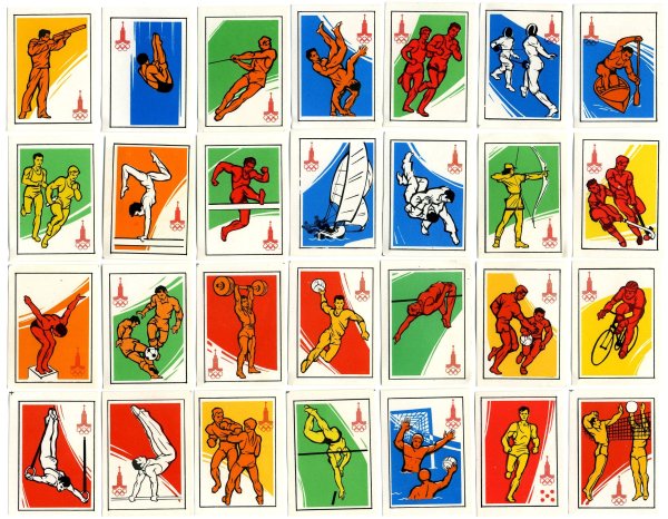 Олимпийский эмблема олимпиады 1980