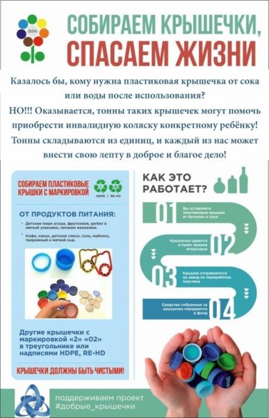Собираем пластиковые крышечки с маркировкой