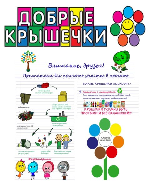 Добрые крышечки акция