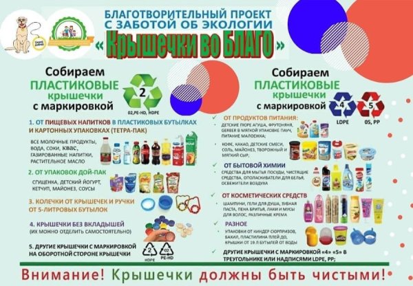 Акция Собери крышечки